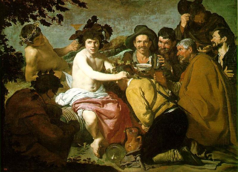 The Topers (The Rule of Bacchus) e, VELAZQUEZ, Diego Rodriguez de Silva y